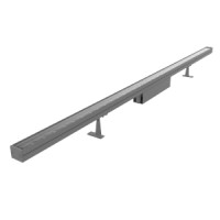 Светодиодный светильник VARTON архитектурный Regula 1500 мм 60 W DMX RGBW линзованный 15x60 градусов RAL7045 серый