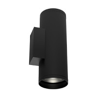 Светодиодный светильник VARTON архитектурный Gutta Twin 2x15 W 3000 К 60 градусов RAL9005 черный