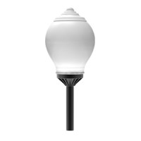 Светодиодный светильник VARTON парковый Omni-R торшерный 40 W 4000 K RAL9005 черный муар