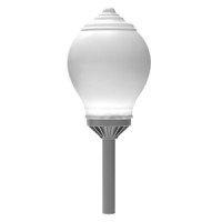 Светодиодный светильник VARTON парковый Omni-R торшерный 40 W 4000 K RAL7045 серый муар