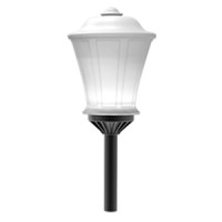 Светодиодный светильник VARTON парковый Omni-T торшерный 40 W 4000 K RAL9005 черный муар