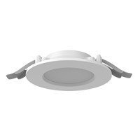 Светодиодный светильник VARTON DL-01 Slim 100 мм 8 W 3000 К CRI90 120x37 мм IP65/40 RAL9003 белый муар с рассеивателем опал аварийный автономный постоянного действия