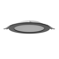 Светодиодный светильник VARTON DL-01 Slim 200 мм 35 W 3000 К CRI90 221х40 мм IP65/40 RAL9005 черный муар с рассеивателем опал, диммируемый по протоколу DALI