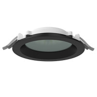 Светодиодный светильник VARTON DL-01 Pro 100 мм 13 W 3000 К круглый встраиваемый 120х49 мм IP65/40 RAL9005 черный муар с защитным силикатным стеклом