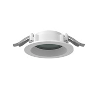 Светодиодный светильник VARTON DL-01 Pro 100 мм 13 W 3000 К круглый встраиваемый 120х49 мм IP65/40 RAL9003 белый муар с защитным силикатным стеклом аварийный автономный постоянного действия