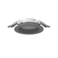 Светодиодный светильник VARTON DL-01 Pro 100 мм 13 W 3000 К круглый встраиваемый 120х49 мм IP65/40 RAL7045 серый муар с рассеивателем опал