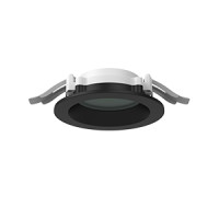 Светодиодный светильник VARTON DL-01 Pro 100 мм 10 W 3000 К CRI90 120х49 мм IP65/40 RAL9005 черный муар с защитным силикатным стеклом