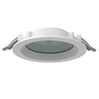 Светодиодный светильник VARTON DL-01 Pro 160 мм 20 W 3000 К круглый встраиваемый 176x51 мм IP65/40 RAL9003 белый муар с защитным силикатным стеклом