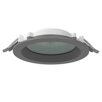 Светодиодный светильник VARTON DL-01 Pro 160 мм 15 W 3000 К круглый встраиваемый 176x51 мм IP65/40 RAL7045 серый муар с защитным силикатным стеклом DALI