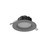 Светодиодный светильник VARTON DL-01 круглый встраиваемый 120x65 мм 11 W Tunable White (2700-6500 K) IP54/20 RAL7045 серый муар диммируемый по протоколу DALI