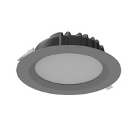 Светодиодный светильник VARTON DL-01 круглый встраиваемый 230x81 мм 40 W Tunable White (2700-6500 K) IP54/20 RAL7045 серый муар диммируемый по протоколу DALI