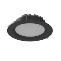 Светодиодный светильник VARTON DL-01 круглый встраиваемый 230x81 мм 40 W Tunable White (2700-6500 K) IP54/20 RAL9005 черный муар диммируемый по протоколу DALI