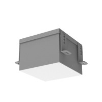 Светодиодный светильник VARTON DL-Grill 150х150 мм 24 W для потолка Грильято с шириной ламели 10 мм встраиваемый 4000 К 140х140х100 мм IP54 RAL7045 серый муар диммируемый по протоколу DALI
