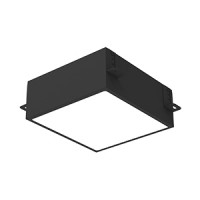 Светодиодный светильник VARTON DL-Grill 200х200 мм 15 W для потолка Грильято с шириной ламели 10 мм встраиваемый 3000 К 186х186х75 мм RAL9005 черный муар диммируемый по протоколу DALI