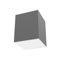 Светодиодный светильник VARTON DL-Box 18 W накладной 4000 К 140x140x170 мм RAL7045 серый муар с рассеивателем опал DALI