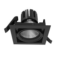 Светодиодный светильник VARTON DL-Tetris поворотный 35° 165х165х140 мм 40 W 3000 K IP20 RAL 9005 черный матовый