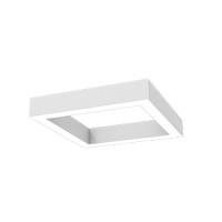 Cветильник VARTON Х-line квадрат 60 W подвесной 3000 К 575x575x100 мм RAL9003 белый муар с рассеивателем опал
