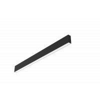 Светодиодный светильник VARTON Angusta High 513x35x90мм накладной 18 W 3000 К IP40 черный RAL9005 муар с рассеивателем опал DALI
