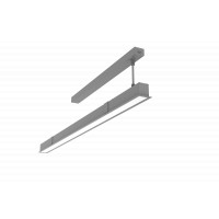 Светодиодный светильник VARTON Angusta Intus 755х50х45мм встраиваемый 27 W 4000 К IP40 CRI90 RAL7045 серый муар с рассеивателем опал, диммируемый по протоколу DALI