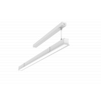 Светодиодный светильник VARTON Angusta Intus встраиваемый 21 W 4000 К IP40 CRI 90 1005х50х45мм RAL9003 белый муар с рассеивателем опал аварийный автономный постоянного действия