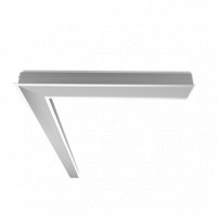 Светодиодный светильник VARTON Universal-Line L-поворот правый/левый встраиваемый 650х650х69 мм 25 W 4000 K IP40 RAL9003 белый муар аварийный автономный постоянного действия