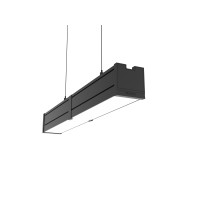 Светодиодный светильник VARTON Mercury Pro GL подвесной/накладной 523 х 66 х 68 мм 18 W 4000 К CRI 90 RAL9005 черный муар с декоративным проводом 2 м и комплектом подвесов 2 м опаловый рассеи