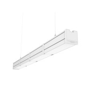 Светодиодный светильник VARTON Mercury Pro GL подвесной/накладной 1019 х 66 х 68 мм 48 W 4000 К CRI 90 RAL9003 белый муар с декоративным проводом 2 м и комплектом подвесов 2 м опаловый рассеи