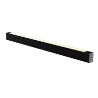 Cветильник VARTON X-line 1,5 м 45 W Up&Down 3000 К 1494x63x100 мм RAL9005 черный муар диммируемый по протоколу DALI