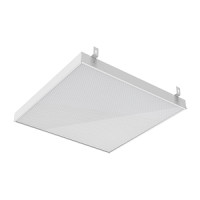 Светодиодный светильник VARTON GR070 2.0 35 W 3000 K 588х588х50 мм с планками для подвеса IP40 с рассеивателем призма белый диммируемый по протоколу DALI