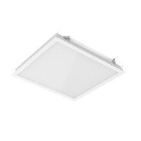 Светодиодный светильник VARTON G070 2.0 для гипсокартонных потолков 45 W 4000 K 620х610х67 мм монтажный размер 600х600 мм с опаловым рассеивателем RAL9003 матовый