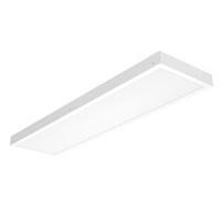 Светодиодный светильник VARTON A350/N офисный накладной 1200х310х55 мм 50 ВТ 3000 K с равномерной засветкой рассеиватель опал IP40 аварийный автономный постоянного действия