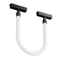 Светодиодный светильник VARTON трековый подвесной Flex Tube Opal L500 для магнитной системы Galakti 244x26x315 мм 8 W 3000 K 360° CRI>95 черный