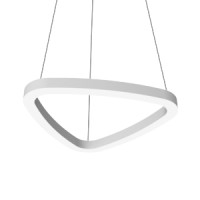 Светильник VARTON Enso A 560x530x40 мм 25 W CRI90 3000 К подвесной RAL9003 белый матовый с рассеивателем опал