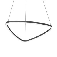 Светильник VARTON Enso A 1100х1040х40 мм 78 W CRI90 4000 К подвесной RAL9005 черный матовый с рассеивателем опал