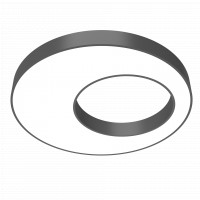 Светодиодный светильник VARTON Cosmo excentric 1200х115 мм 110 W подвесной CRI90 4000 K RAL9005 черный муар с рассеивателем опал диммируемый по протоколу DALI