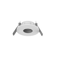 Рамка для модульного светильника Varton Hottel 05 круглая с круглым маленьким отверстием встраиваемая 65 х 22 мм (м. о. 52 мм) белая поворотная