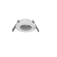 Рамка для модульного светильника Varton Hottel 04 круглая с круглым большим отверстием встраиваемая 65 х 22 мм (м. о. 52 мм) белая поворотная