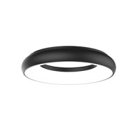 Светодиодный светильник VARTON NIMBUS подвесной/накладной 25 W 300х50 мм 3000 K IP40 с рассеивателем опал черный