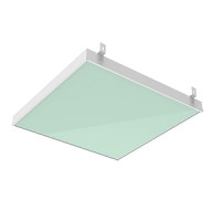 Светодиодный светильник VARTON E070 2.0 для образовательных учреждений 30 W CRI90 4000 К IP54 для Грильято 588х588х50 мм с рассеивателем опал стекло