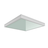 Светодиодный светильник VARTON C070/UGL медицинский 35 W CRI90 3000 K встраиваемый/накладной 595х595х95 мм IP54 с защитным силикатным стеклом с равномерной засветкой DALI