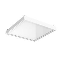 Светодиодный светильник VARTON C070/UGL медицинский 30 W CRI90 4000 K встраиваемый/накладной 595х595х60 мм IP65 с рассеивателем стекло аварийный автономный постоянного действия