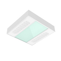 Светодиодный светильник VARTON с UV-блоком накладной 30 W 600х600х127 мм 6500 K IP54 с защитным силикатным стеклом global white bioguard матовый