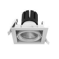 Светодиодный светильник VARTON DL-Tetris поворотный 35° 165х165х140 мм 25 W 4000 K IP20 RAL9005 черный матовый