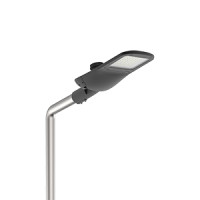 Светодиодный светильник VARTON уличный Tornado Parking крепление на консоль 100 W 2700 K 1..10V NEMA RAL9005 черный муар