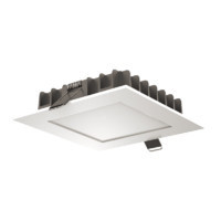 Светодиодный светильник VARTON DL-03 квадратный встраиваемый 110x110x25 мм 12 W 3000 K IP54/20 DALI RAL9010 белый матовый