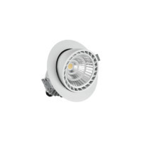Светодиодный светильник VARTON DL/R встраиваемый поворотный 40° 165х125 мм 30 W 3000 K белый (⌀155 мм)
