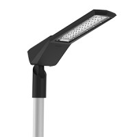 Светодиодный светильник VARTON уличный Levante M Urban 100 W кронштейн 60 мм 5000 K 1..10V NEMA RAL7045 серый муар