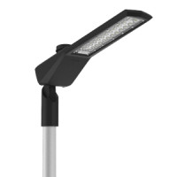 Светодиодный светильник VARTON уличный Levante M Plaza 110 W кронштейн 60 мм 3000 K 1..10V NEMA RAL7045 серый муар