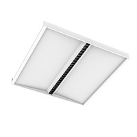 Светодиодный светильник VARTON SOFT/OT Comfort офисный встраиваемый 595х595х50 мм 30 ВТ 3000 K IP20 отраженного света, угол 65 градусов, UGR <15 DALI