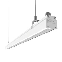 Светодиодный светильник VARTON Mercury Mall IP54 748x54x58 мм линза 89°x115 30 W 4000 K белый RAL9003 муар